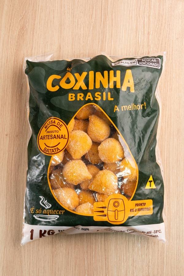 Coxinha Brasil congelada para revenda São Paulo — massa de batata artesanal